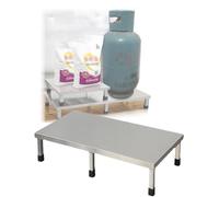 Rack di stoccaggio in alluminio resistente - scaffale industriale del pavimento per l'organizzazione del ristorante, del supermercato e della cucina
