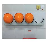 Rack di storage Portacaschi da cantiere capiente, espositore da parete per caschi da cantiere salvaspazio, per lavoratori edili(4 Grids (1pc))