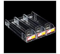Rack di visualizzazione della sigaretta della spinta automatica dell'acrilico, organizzatore del piano di lavoro al dettaglio per fumo, gomma, caramelle.Supporto compatto della vetrina del negozio con