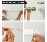 Rack discografico vinile moderno da parete vetrina acrilica trasparente 6 dischi