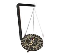 Rack display pendolo in legno - supporto decorativo con inciso, design per gioielli cristalli strumenti | Holder mensola meditazione sala yoga spazio camera da vivente coi