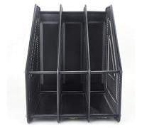 Rack documenti desktop in metallo File verticale nizer Cestino di archiviazione per ufficio a tre colonne Semplice ordinatore di dati per spazio di lavoro efficiente Supporto di file in metallo