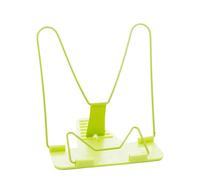 Rack for ricette da 2 pezzi Supporto portatile pieghevole regolabile for libri lettura Porta documenti Base for Per Libri Da Cucina(Green)