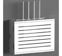 Rack for router montato a parete Punch Free, scatola for router WiFi, staffa for router Rack for router Scatola di immagazzinaggio WiFi Scatola for nascondere i cavi (Color : A)