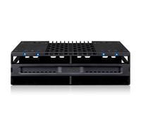 Rack ICY DOCK MB024SP-B 4 Bay SAS/SATA 2,5" per bay esterna 5,25" Nero