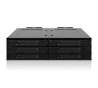 Rack ICY DOCK MB118VP-B 6 unità NVMe U.2/U.3 PCIe 4.0 5,25" nero