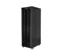 LANBERG Free Standing Rack 19inch Cabinet 42U 800x1000 vetro porta LCD Flat Pack juodas