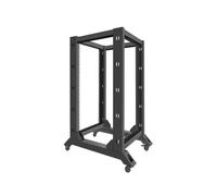 Rack Lanberg OR01-6822-B 22U Nero 600kg Capacità Portaattrezzi Open Frame