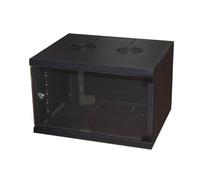 ARMADIO RACK 19" 6 UNITA' DA MURO PER RETI (A)350 X (L)540 X (P) 450 MM COLORE N