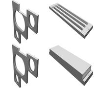 Rack Multi-Livello per Frammenti Corallo Acquario QT Barriera 10 Galloni