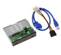 Rack Pannello Frontale Formato 3.5 " 4 Porte USB 3.1 10G - 2 Tipo A E C - Set