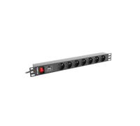 RACK PDU 1U 10A 7x230V PL PDU-07E-0200-IEC-BK Multipresa