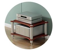 Rack per altoparlanti HiFi a 3 livelli, armadietto AV per TV e amplificatore, robusto supporto audio, mobili per l'intrattenimento domestico, ripiani regolabili, perfetto per apparecchiature audio