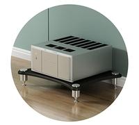 Rack per altoparlanti HiFi a 3 livelli per mobile TV e amplificatore, supporto per apparecchiature AV premium, rack audio home theater, mobili moderni per centri di intrattenimento