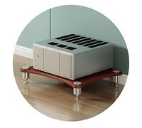 Rack per altoparlanti HiFi a 3 livelli, supporto per TV e amplificatore, elegante mobile TV con spazio per sistema audio domestico e centro di intrattenimento