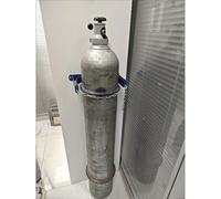 Rack per bombole di gas a parete resistente con catena di sicurezza | Scaffale resistente per bombole a gas da parete con catena sicura per stoccaggio sicuro in fabbriche, laboratori e case