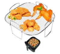 Rack per Friggitrice ad aria,Cestello Per Friggitrice Ad Aria in Acciaio Inossidabile, Cestello Per Friggitrice Ad Aria Per Forno,Accessori per friggitrice ad aria,Torre,Friggitrice ad aria Gourmia