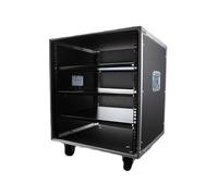 Rack per microfono e altoparlante 16U, armadio mobile per aviazione, con ruote, vassoio non incluso (assemblaggio semplice)