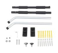 Rack Per Montaggio a Parete Regolabile Per Cassetta degli Attrezzi Staffa di Supporto Per Supporto in Lega di Alluminio Resistente con Capacità di Carico di 40 Kg, Dimensioni 62-102 Cm