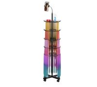 Rack Per Per Capelli | Archiviazione Con Altezza Regolabile - Supporto Espositivo - Per Postazione Servizio Trecciatura Installazione Extension Styling Mobile Formazione Bellezza