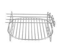 Rack Per Spiedini In Acciaio - Griglia A Doppio Strato Airfryer | Per Frittelle Con Spiedini | Rack Per Vapore Di Raffreddamento A Cottura | Supporto Per Rack Versatile E