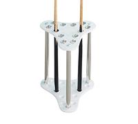 Rack per Stecche da Biliardo, Struttura Triangolare Ad Arco Supporto per Stecche da Biliardo da Terra può Contenere Fino A 12 Stecche, Risparmia Spazio Ideale per I Club(Size:33x55cm,Color:Bianco)