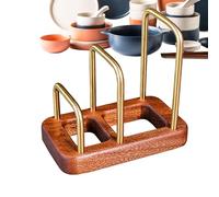 Rack per taglieri - Organizzatore per vassoi, forniture per stoccaggio per coperchio per stufa | Rack per taglieri in legno massello, supporto per coperchio per vassoi, coltelli da banco, collo