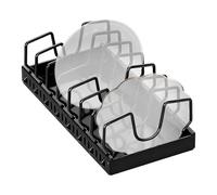Rack Per Vaso Scorrevole - 16.54x8.27in Organizzatore Di Padella, Supporto Per Il Coperchio Regolabile, Divisore Di Pentole Adesive Con Rullo | Per Mobili Da Cucina Pantry RV Vasi Per Pantaloni Da For