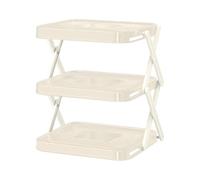 Rack Porta Vassoi A Più Piani - Espositore a 3 Strati per Piatti da Cucina - Supporto Verticale Per Preparazione Cibo - Cuochi Chef Famiglie Piccoli Spazi Casa Camper Campeggio Picnic Barbecue Feste