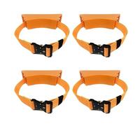 Rack portabombola montato a parete - Staffa regolabile for bombole di propano e ossigeno for uso in laboratorio, clinica, camper e officina(Orange,4 pack)