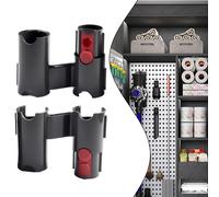 Rack portaoggetti aspirapolvere completo lucidatura portaoggetti 2 pezzi staffa