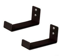 Rack portaoggetti in alluminio da parete, per tappetini da yoga, set da 2 pezzi con rivestimento in feltro per evitare graffi negli spazi della palestra