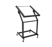 Rack Stand Regolabile 12U/10U con Ruote - Soluzione Robusta per Installazioni Fi