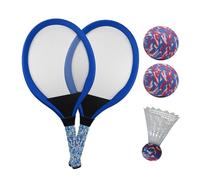 Racket BADMINTON BAMBINI | Racket per bambini per bambini - 1 coppia di giochi sportivi interattivi genitore -figlio con palla per ragazzi ragazze per adolescenti
