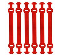 Racket da Tennis Vibrazione smorzatori Shock Silicone Shock Assorber Riduci la Protezione del Gomito per la Pressione della Mano per Gli Sport da Esterno a Tennis 6 PC (Rosso)