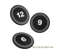 Racket Weight Caps Set - Pickleball Paddle End Cap Counterbalance | 1.06 Inch Diameter | Premium Stainless Steel Material | 6g, 9g & 12g Weights With Screwdriver Included, For Paddle Balance
