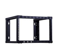 RackPath Struttura aperta dello scaffale del supporto della parete 6U 19" scaffale dell'attrezzatura del server resistente - 17" profondità