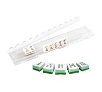 Racks Mahjong in acrilico antiscivolo, presa magnetica | Majiang - Supporto per mattoncini con cursore per casa, riunioni di famiglia, viaggi, feste, centri anziani e