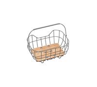 Racktime Cestino Posteriore Baskit Breeze 25L con Adattatore SNAPIT Argento/Bamb