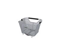 Cestino sistema Racktime Baskit Deluxe 2.0, 45x33x30cm, argento, 23ltr, Snapit 2