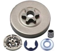 Rackumic 3/8 Picco 6T Frizione Drum Kit Per MS192T MS193T MS194T MS200 MS200T MS201 motosega Ad Alta Resistenza Argento Parte di Ricambio Affidabile In Condizioni Di Uso