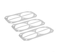 Rackumic 3pcs Compressore D'aria Testa Cilindro Valvola Piastra Guarnizioni per 2070 Tipo Alluminio Pad Rondella Kit di Tenuta Argento Parti di Ricambio per Riparazione Attività di Manutenzione