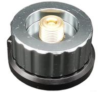 Rackumic Adattatore per tanica del carburante, spegnimento automatico, nucleo in ottone, nylon, plastica, rame, ossido di alluminio, 40 x 30 mm, per fornello da campeggio lungo a piatto, conversione