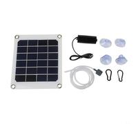 Rackumic Aeratore per stagno ad energia solare da 20 W con pannello solare monocristallino per laghetti di pesci e acquari di riserva Pompa di ossigeno silenziosa per promuovere la vita acquatica e le