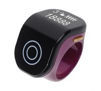 Rackumic Anello con display digitale touch a 4 cifre per tracciare preghiere e contare attività generali, dimensioni regolabili, costruzione compatta per utenti che cercano oro rosa, nero, verde