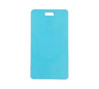 Rackumic Blocco note in silicone per operatori sanitari, cancellabile e riutilizzabile, igienico, compatibile con penne a sfera, clip verticale per cordini e bobine di badge (blu)