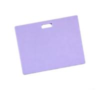 Rackumic Blocco note in silicone per operatori sanitari, cancellabile e riutilizzabile, igienico, compatibile con penne a sfera, clip verticale per cordini e bobine di badge (viola2)