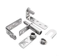 Rackumic Cerniere a doppia oscillazione per porta del garage, design a molla di ritorno automatico, cuscinetto ad alto carico per porte a battente, adatte per porte di spessore 16 mm, 22 mm, 30 mm (L)