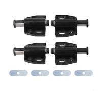 Rackumic Chiusura magnetica a pressione per cassetti, armadietti, porte, confezione da 4 pezzi, in materiale ABS, 55 x 39 mm, con piastra da 34 x 12 mm, per armadio da cucina, bagno, armadio, senza