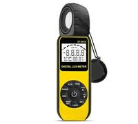 Rackumic Digital Lux Meter 881E - Misuratore di luce professionale con gamma di 300000 Lux per un'analisi precisa dell'illuminazione in studi e luoghi di lavoro, schermo LCD retroilluminato